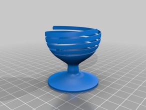 easter egg decor designer useful eggcup eggs cup holder gold metal silver silverware 3d print model - Mito3D
