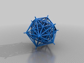 600 celular de matemáticas 4d polytope 3d print model - Mito3D