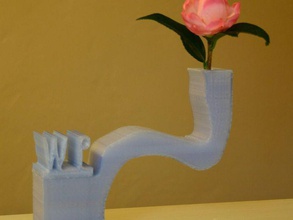 custom crooked vase decor chanczs hairline 3d print model - Mito3D