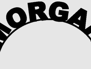 morgan name banner signs & logos tag 3d print model - Mito3D