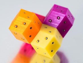 magnetische rhombischen Dodekaeder Bau-Spielzeug die Blöcke magnet Neodym Polyeder seltenen Erden rhombische 3d print model - Mito3D