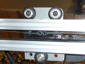 makerfarm i3v x-axis belt mount 3d printer parts x-belt 3d print model - Mito3D