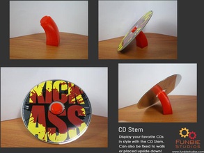 cd de la tige décor 3d print model - Mito3D