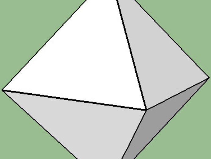 octaedro matemáticas 3D print model - Mito3D