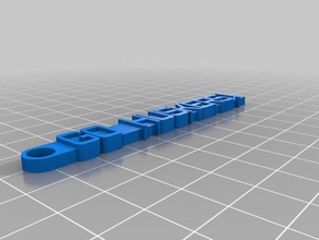 il mio messaggio personalizzato portachiavi andare huskers nebraska organizzazione su misura 3d print model - Mito3D