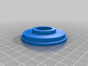 double 32mm x 57mm filament hub 3d printing filament-spool spool holder bushing 3d print model - Mito3D
