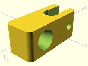 ekobots - filament tube fix mendel prusa 3d printer parts clip holder threaded rod 3d print model - Mito3D