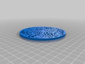 voronoi coaster 3d baskı 3d print model - Mito3D