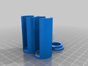 sikke tüp s + cap 2 cent depolama organizasyon özelleştirilmiş 3d print model - Mito3D