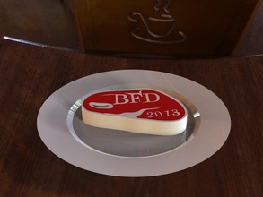 best friends day 2013 steak sculptures bfd dualstrusion trophy 3d print model - Mito3D