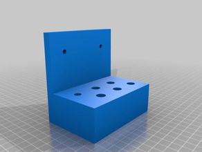 drill holder - 6x10mm + 1x7mm tool holders & boxes 3d print model - Mito3D