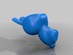 design toy - bunny sculptures animal cute solidworks 3d print model - Mito3D