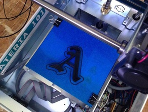 letra gótica adicionado keychain do buraco sinais e logotipos 3d print model - Mito3D