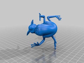 rana l'impression 3d cara chuzo conejo dinosaurio especie oso 3d print model - Mito3D