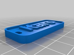 portachiavi - karo organizzazione su misura 3d print model - Mito3D
