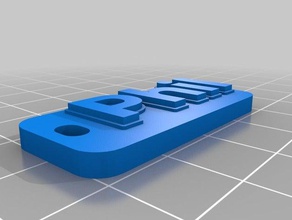 phil keychain organization customized 3d print model - Mito3D