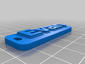 evan keychain organization customized 3d print model - Mito3D