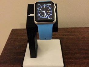 apple watch stand led base organization 3d print model - Mito3D