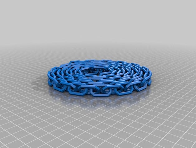 100-link chain customized 3D print model - Mito3D