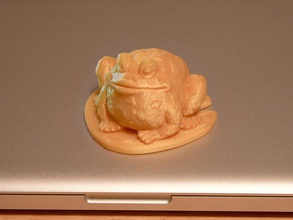 bahçe lily pad kurbağa heykeller amfibi hayvan karakter şekil heykelcik model siğiller 3d print model - Mito3D