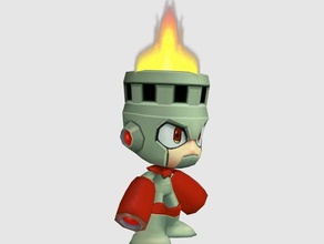 homme de feu modèles patron chibi un incendie pompier funko jeux l'homme mega megaman man pop la psp les vidéo méchant 3d print model - Mito3D