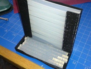 hot glue stick distributor remix tool holders & boxes dispenser holder gun 3d print model - Mito3D