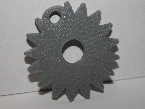 gear keychain keychains cool gears 3d print model - Mito3D