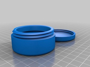 screwtop hockey puck box containers screw 3d print model - Mito3D