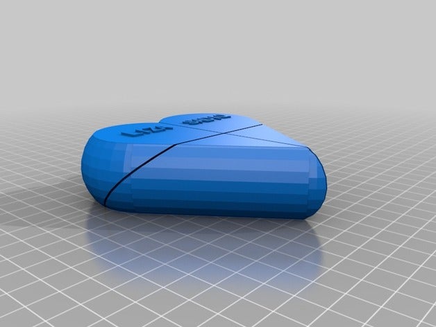 4 ° il mio personalizzato preassemblato cuore segreto di dialogo l'arte interattiva su misura 3D print model - Mito3D