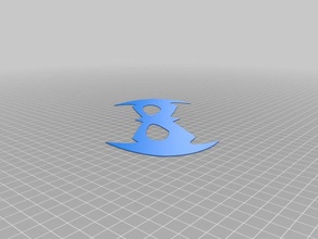 nightwing chest mask logo 3d printing 3d print model - Mito3D