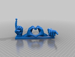seni seviyorum moda 3d print model - Mito3D