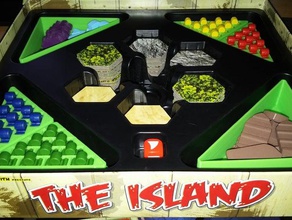 island game organizer Spielzeug & Zubehör tabletop Insel 3d print model - Mito3D