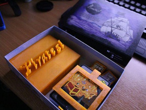 les pirates de la boîte l'organisateur jouets & accessoires jeux organisateur dessus table 3d print model - Mito3D