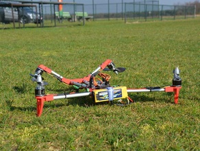 v-tail r c vehicles 3d-drones tri copter 3d print model - Mito3D