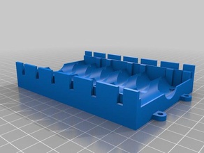 6 cell parametric battery holder hobby customized 3d print model - Mito3D