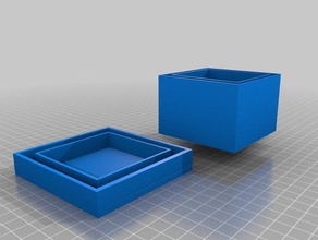 dual-Wand-geocache Behälter-kleine gc5t2xc sport & im freien geocache geocache-Behälter geocaching 3d print model - Mito3D