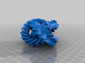 triple gear solid de matemáticas arte 3d print model - Mito3D