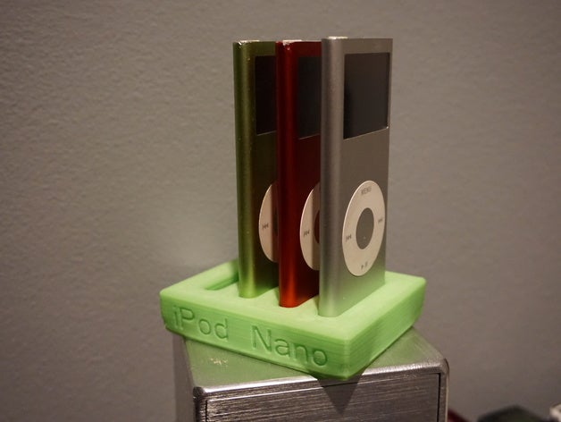 ipod nano 2006 stand de la musique apple support présentation le titulaire l'ipod lecteur mp3 3D print model - Mito3D