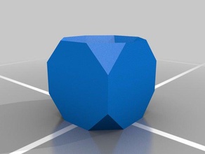 cubo truncado agujero de matemáticas bonnie johnson poliedros poliedro polígonos regulares stewart torus 3d print model - Mito3D