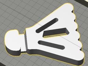 badminton-ipad-Ständer 3d-Drucker Teile 3d print model - Mito3D