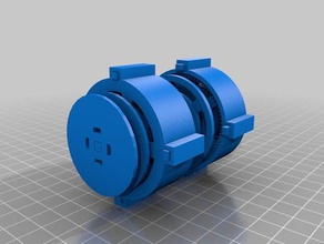 single planetary gear system display model 3d printing crank modular toy winch 3d print model - Mito3D
