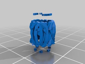 spacer2 L'imprimante 3d de pièces personnalisé 3d print model - Mito3D