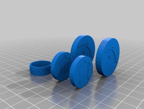 dolphin anelli monete La stampa 3d 3d print model - Mito3D