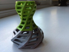 kurvenreichen vase Kunst Coole Dekor Dekoration design devro setzen hoch Blumen-vase Interieur-design spiral 3d print model - Mito3D