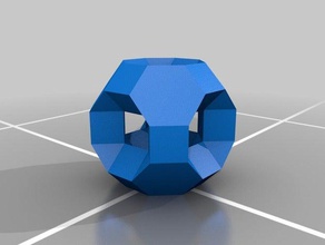 rhombitruncated cubeoctahedron túneles de matemáticas bonnie johnson poliedros poliedro stewart torus 3d print model - Mito3D