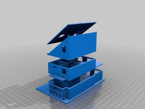 3d esploso modello di casa edifici e strutture arduino materia 101 vista esplosa 3d print model - Mito3D