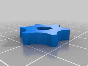 knob mendel prusa bed leveling m3 20mm diameter 4mm height customized 3d print model - Mito3D