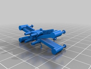 x-wing some good details 3d print model - Mito3D