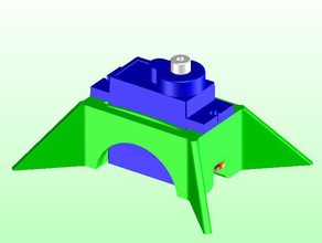 sg90 servo socle - banc d'essai de titulaire l'électronique modèle tour pro les fils 3d print model - Mito3D