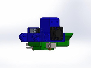 mendel max 15 e3d chimera v5 carriage 3d printer parts e3dv5 hotend mendelmax x-carriage x 3d print model - Mito3D